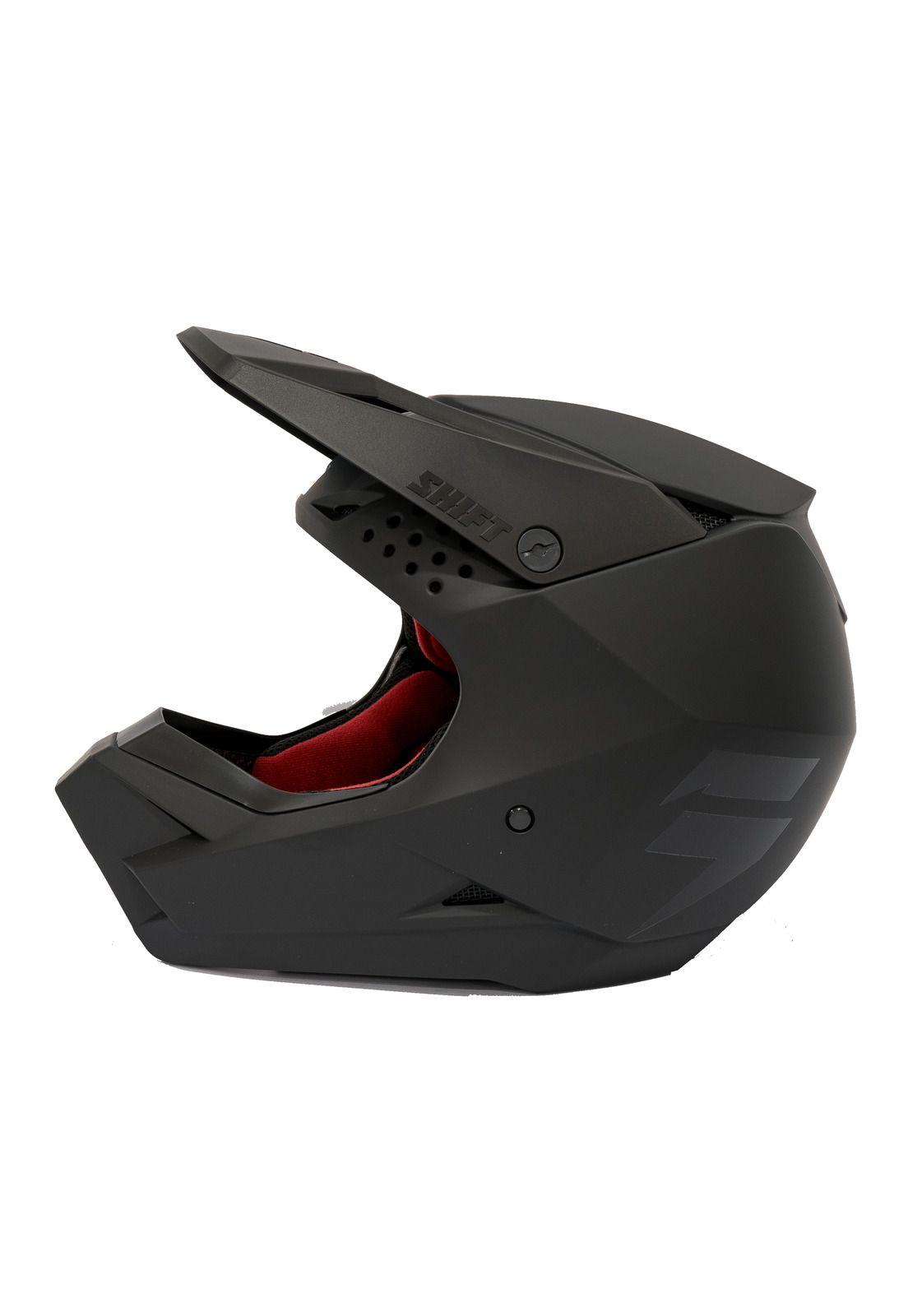 Casco Moto Niño White Label Blac Negro Shift-0