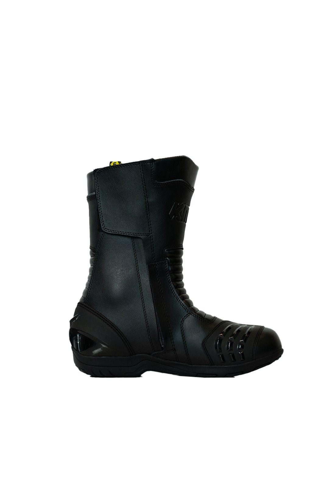 Botas Moto Calle Alpha Apex Negro Kmz-2