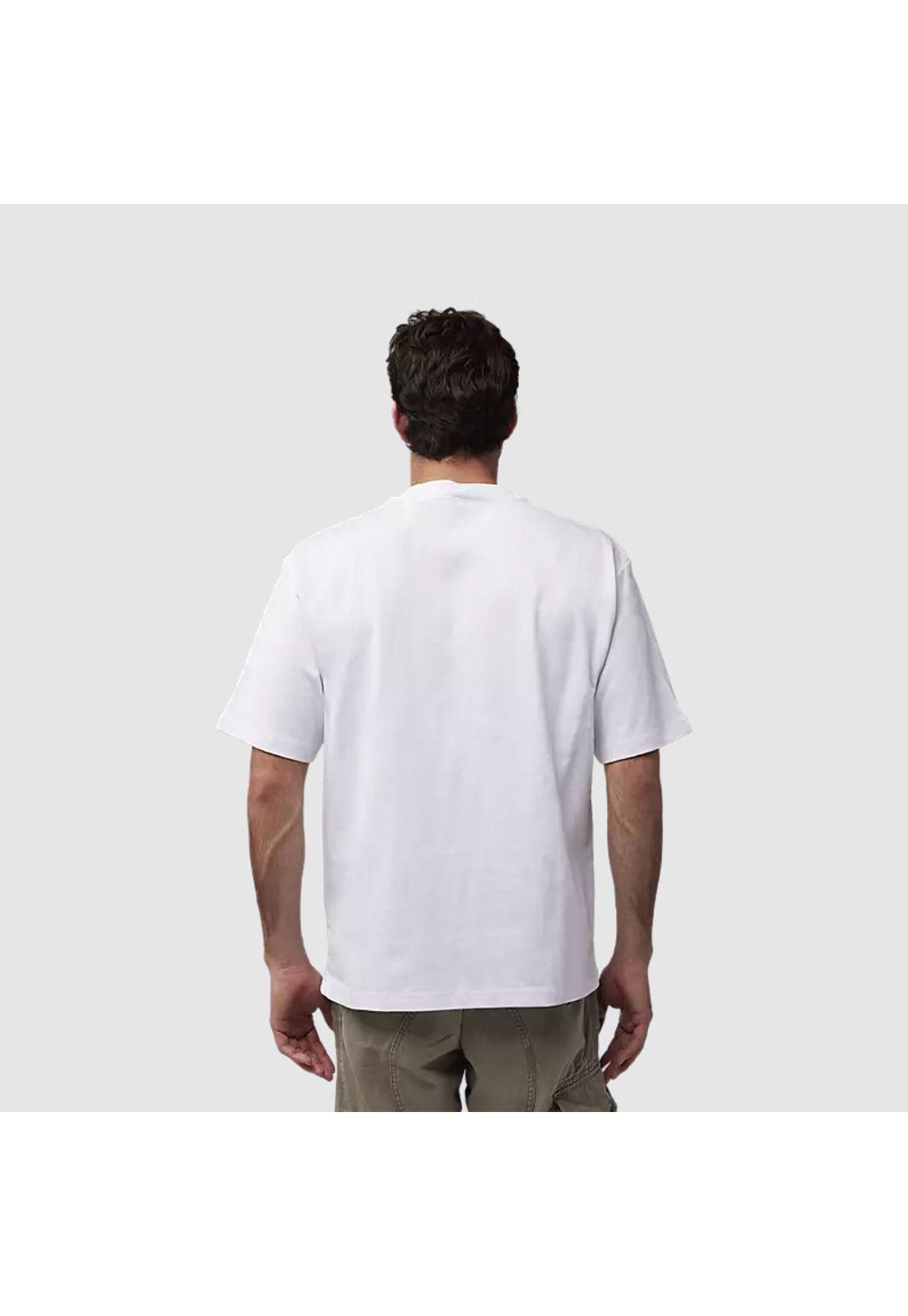 Polera Lifestyle Oversized Wordmark Blanco Fox-1