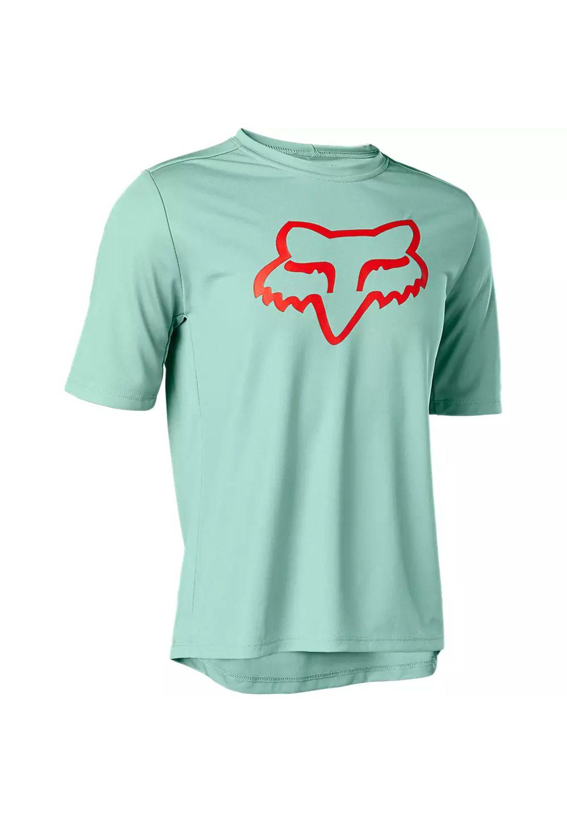 Polera Bicicleta Niño Ranger Verde Agua Fox-0