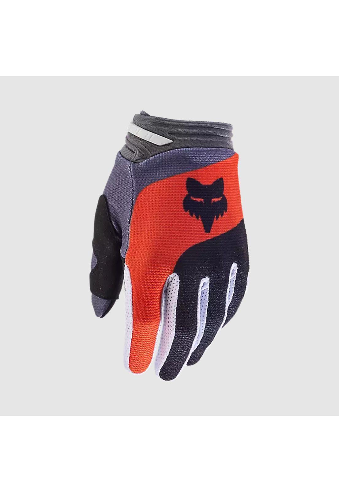 Guantes Moto Niño 180 Ballast Gris/Naranjo Fox-0