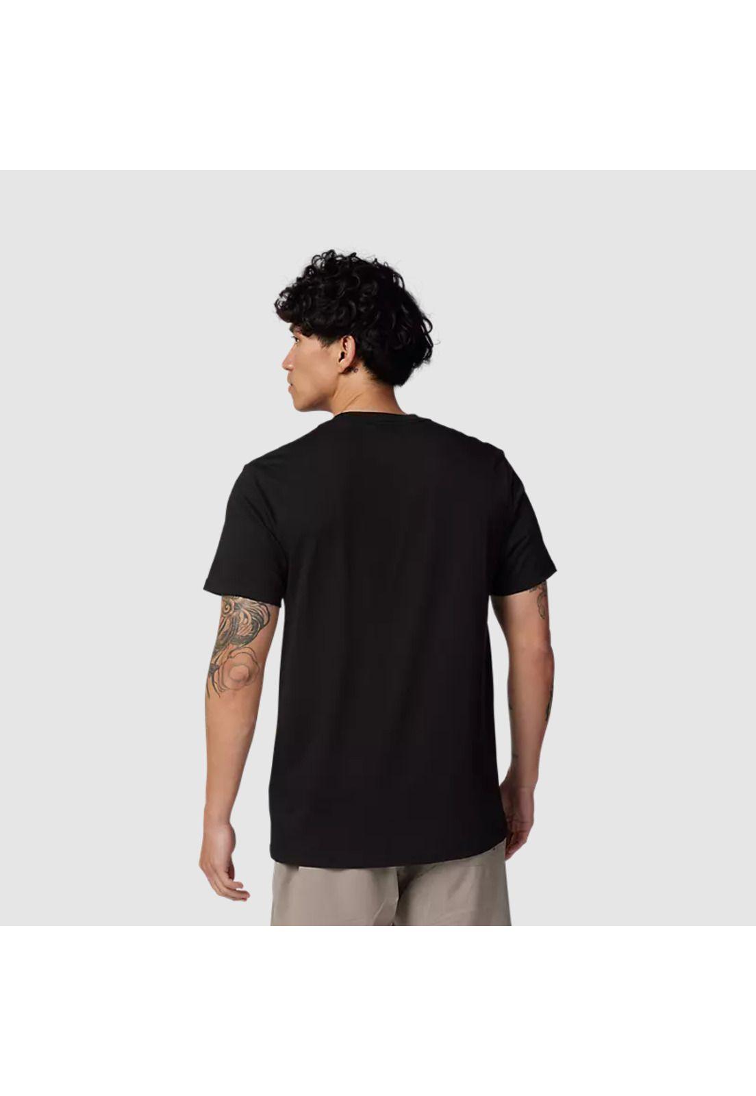 Polera Lifestyle Non Stop Negro/Blanco Fox-2