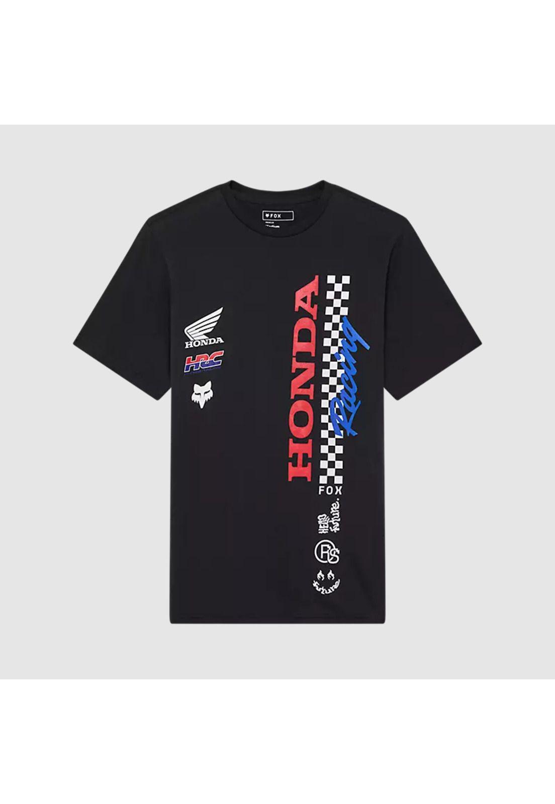 Polera Lifestyle Honda  Negro Fox-0