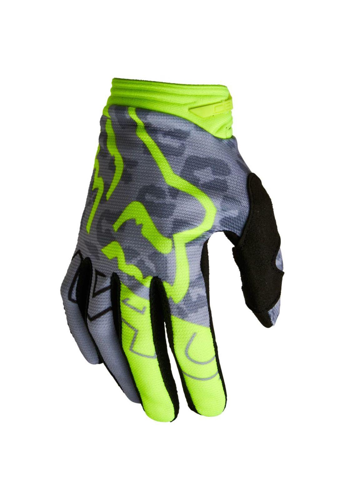 Guantes Moto Niña 180 Skew Amarillo Fox-0