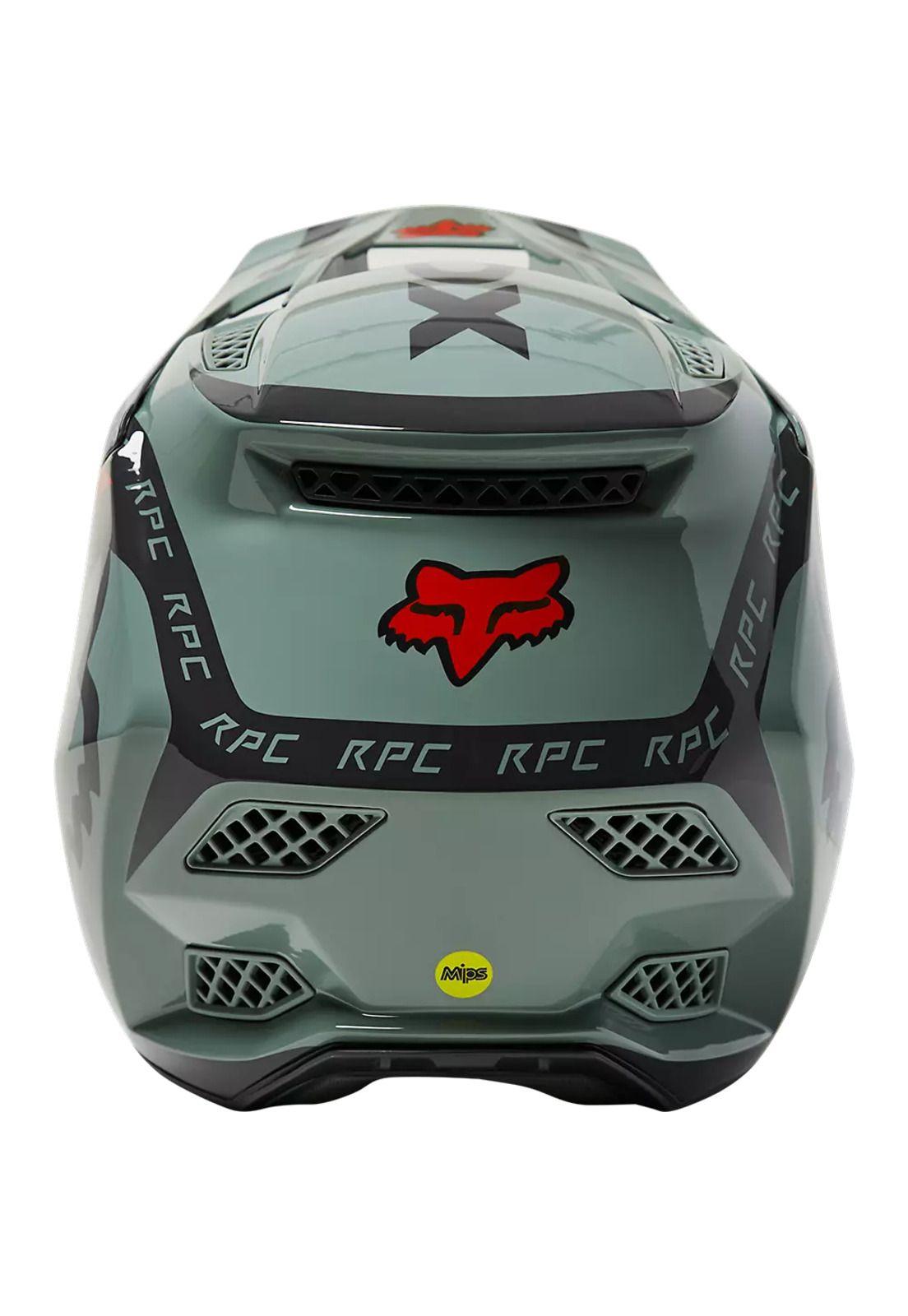 Casco Bicicleta Rampage Pro Carbon Mips™ Dvide Verde Fox-3