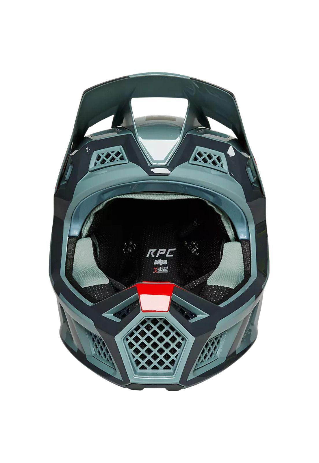 Casco Bicicleta Rampage Pro Carbon Mips™ Dvide Verde Fox-4