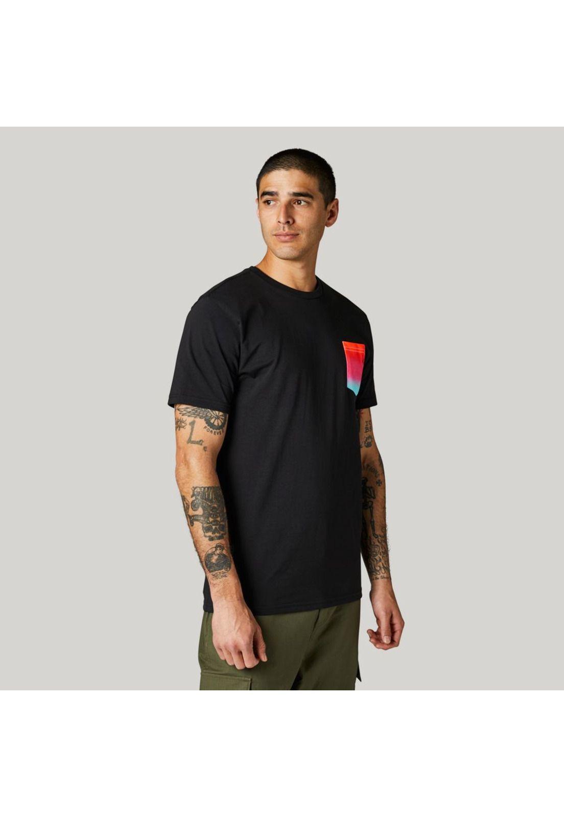 Polera Lifestyle Pyre SS Pocket Premium Tee Negro Fox-0