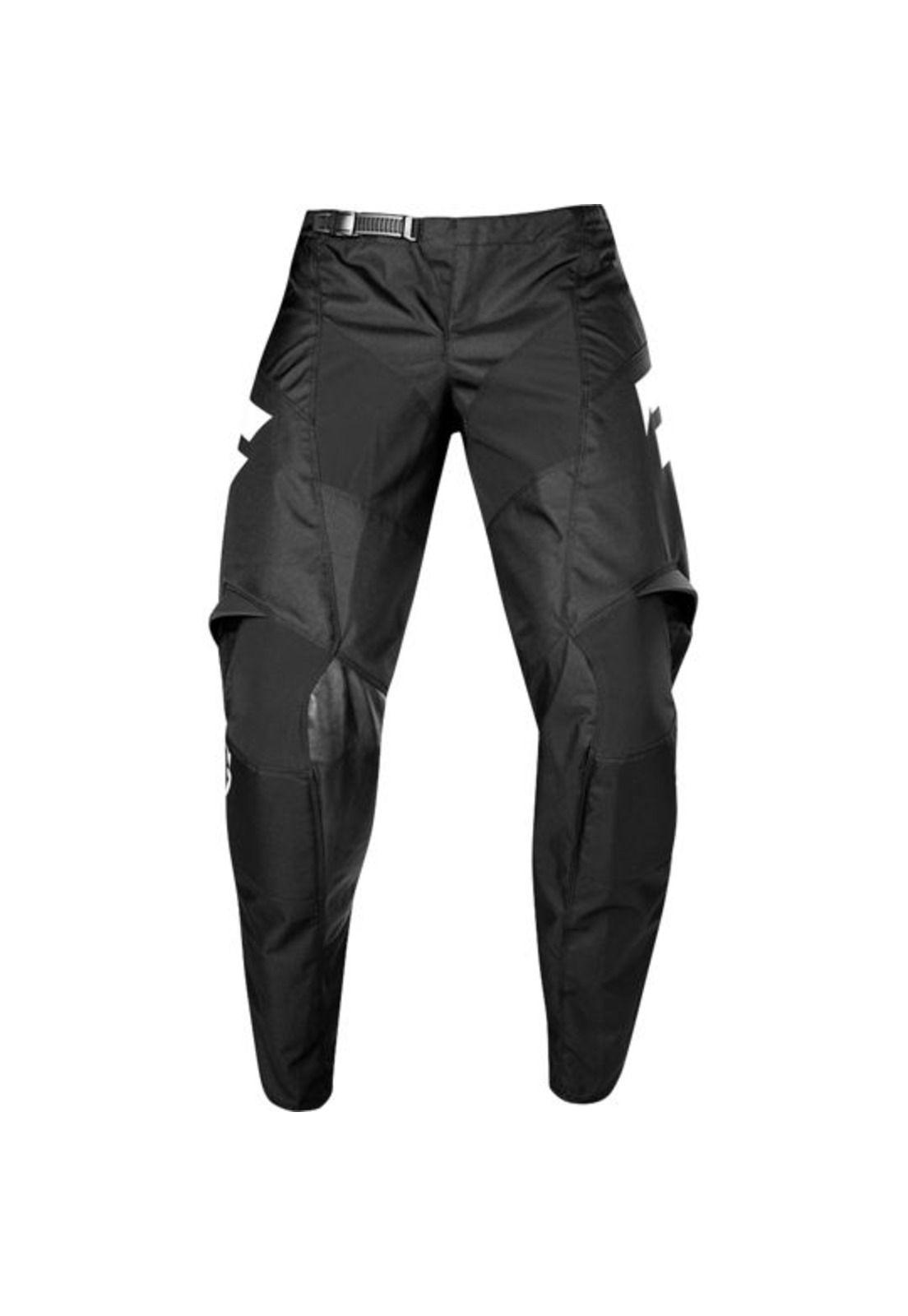 Pantalon Moto Niño White York Negro Shift-0