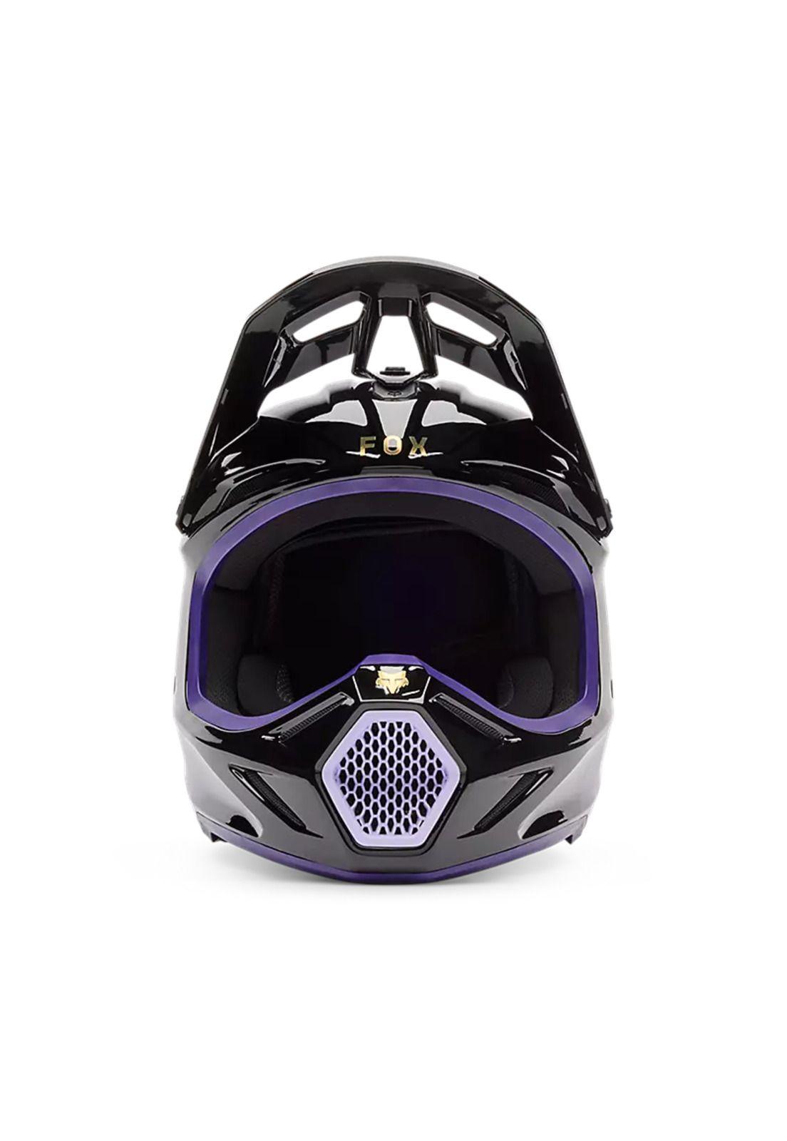 Casco Moto V3 Drip Morado Fox-2