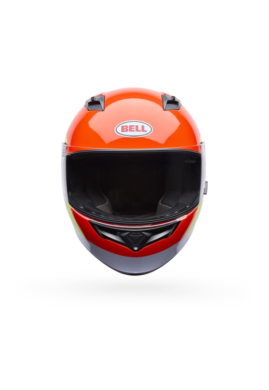 Casco Moto Qualifier Vibe Naranjo Bell-2