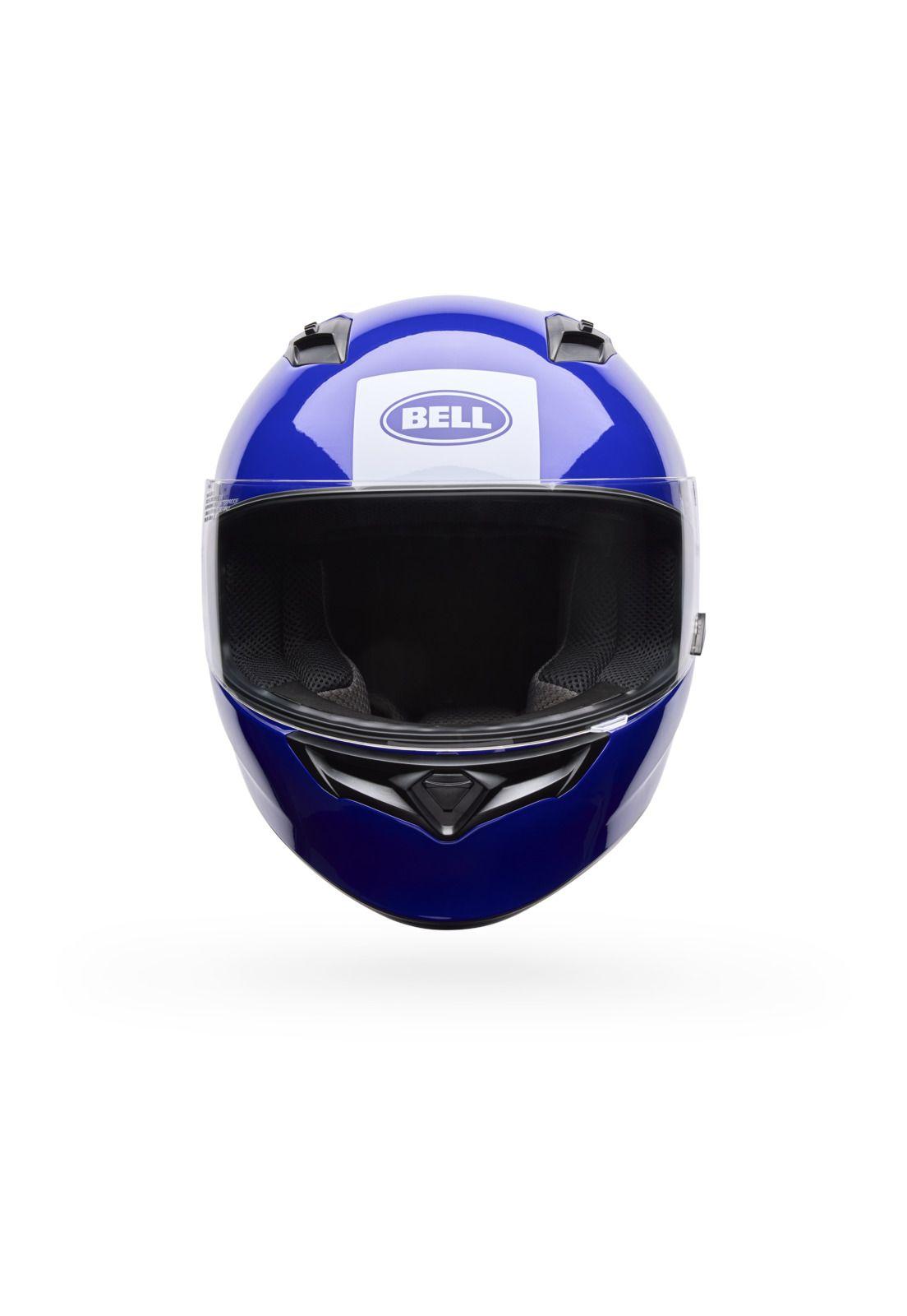 Casco Moto Qualifier Clip Azul Bell-2