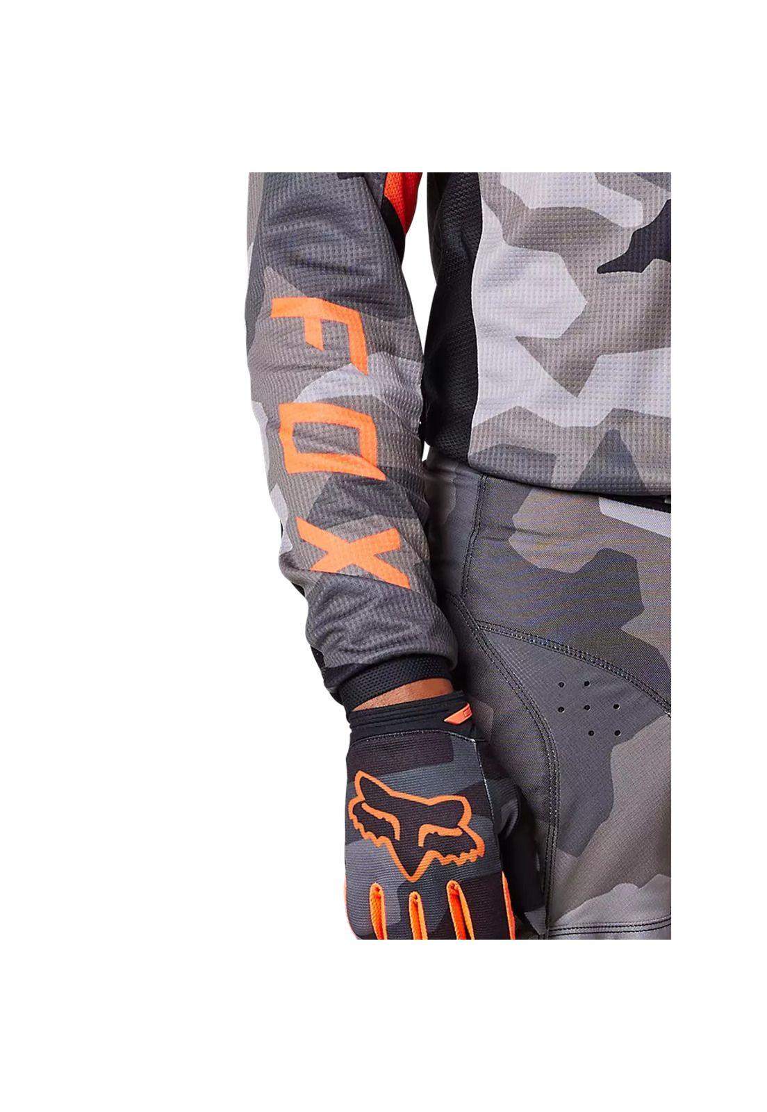 Polera Moto 180 BKNR Camo Gris/Naranjo Fox-4