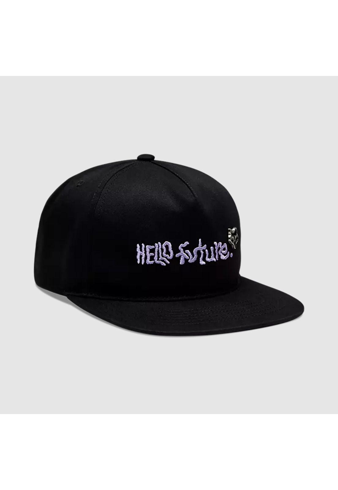 Gorro Jockey Lifestyle Hello Future Sanpback Negro Fox-0