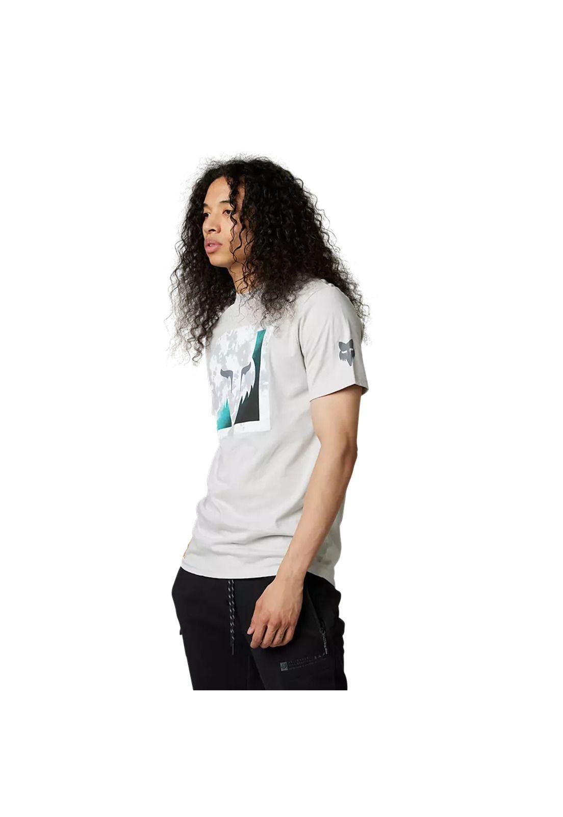 Polera Lifestyle Detonate Gris Claro Fox-1