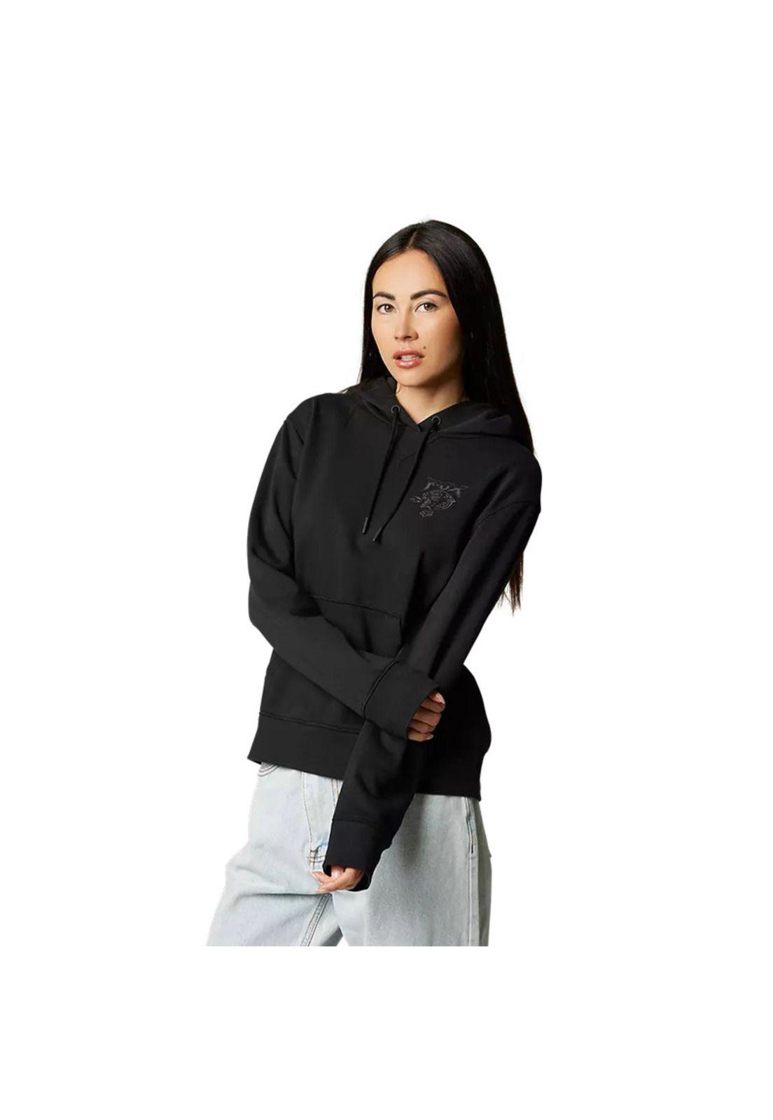 Poleron Lifestyle Mujer Torrero Negro Fox-0