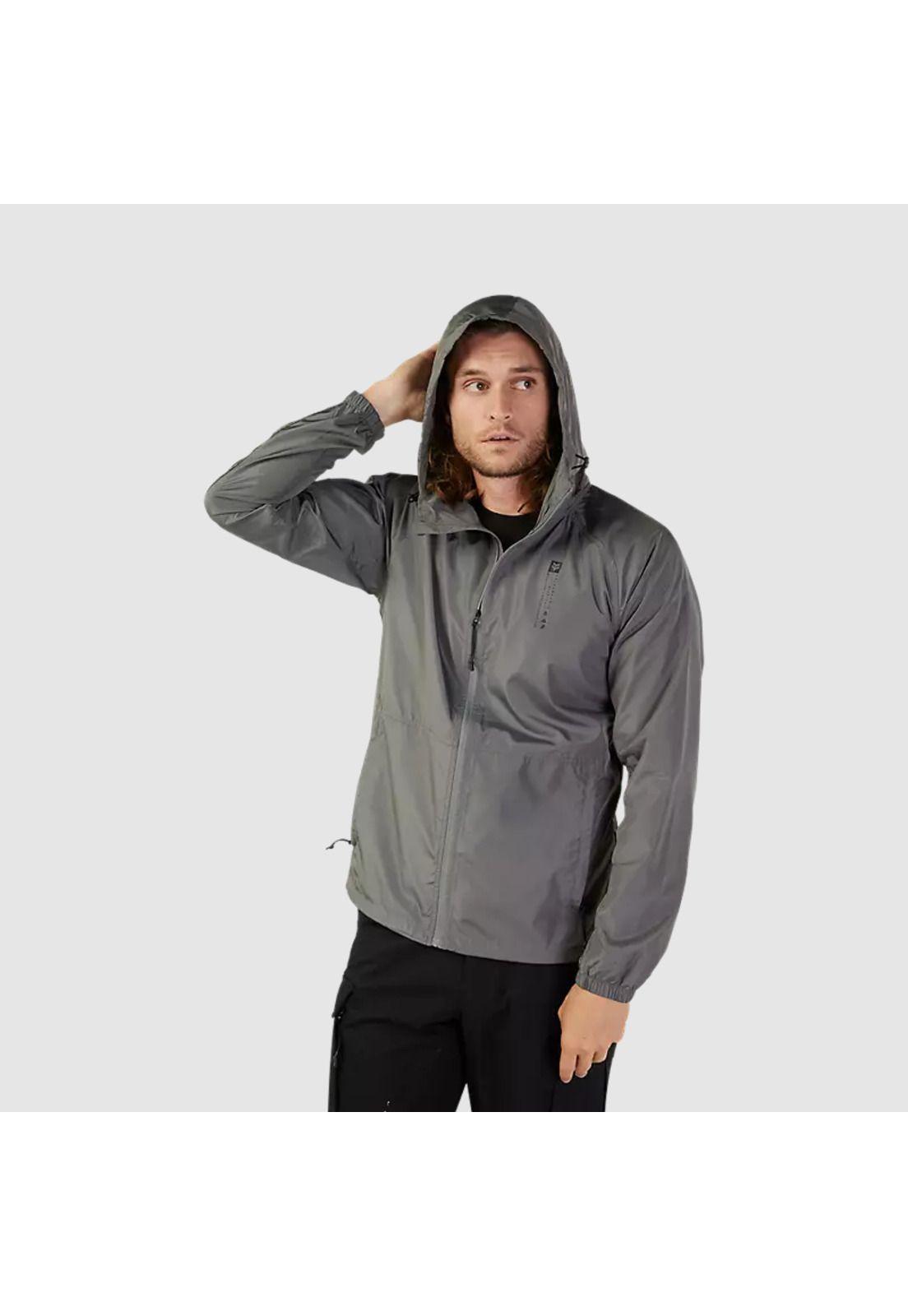 Chaqueta Lifestyle Cortavientos Base Over Gris Fox-5