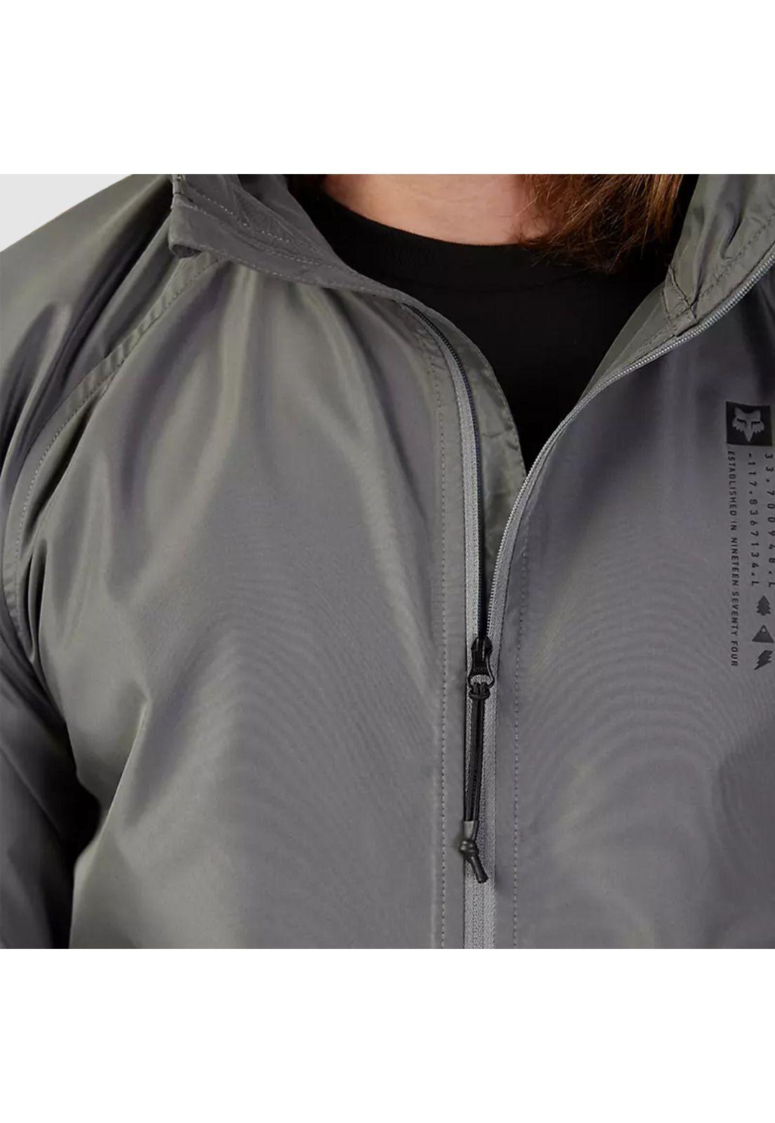 Chaqueta Lifestyle Cortavientos Base Over Gris Fox-6