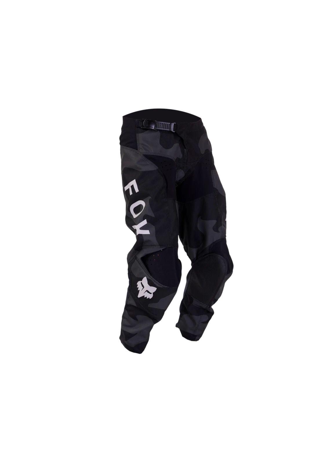 Pantalon Moto Niño 180 Bnkr Negro Fox-0