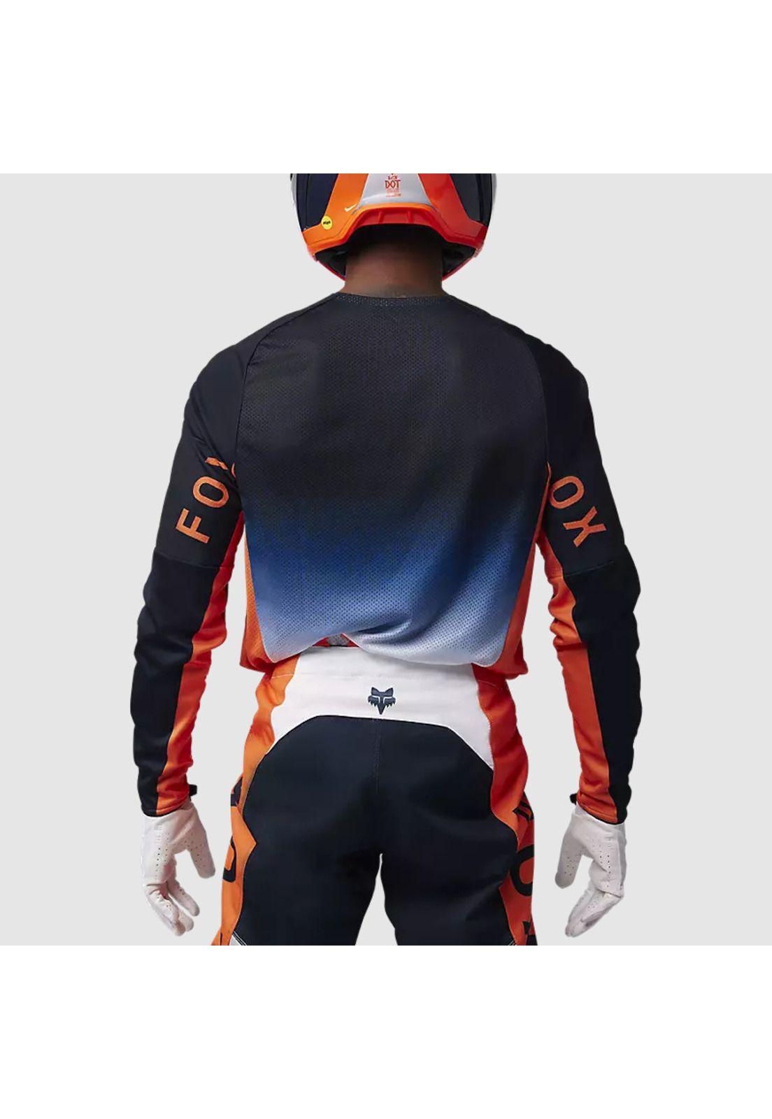 Polera Moto 360 Divider Naranjo Fox-3