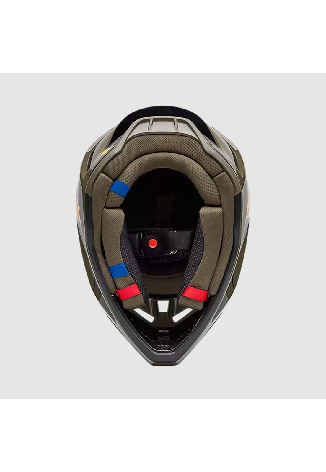 Casco Moto V3 Fade Azul Fox-5