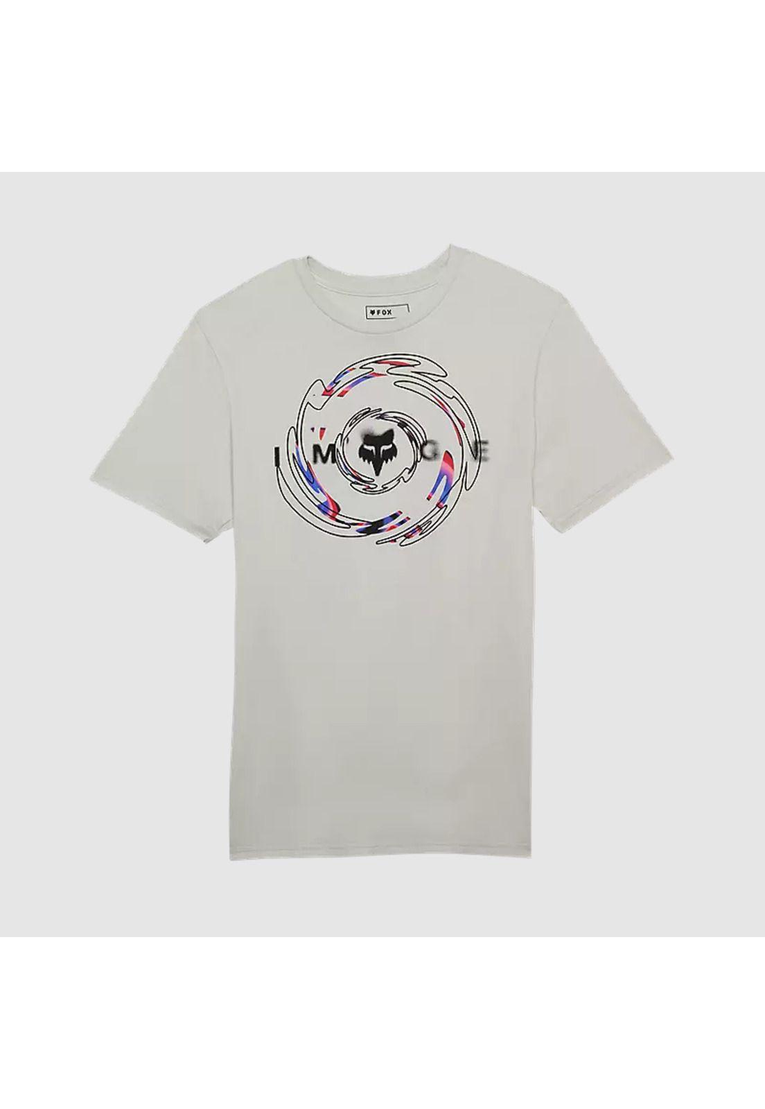 Polera Lifestyle Energy Face Premium Gris Claro Fox-0