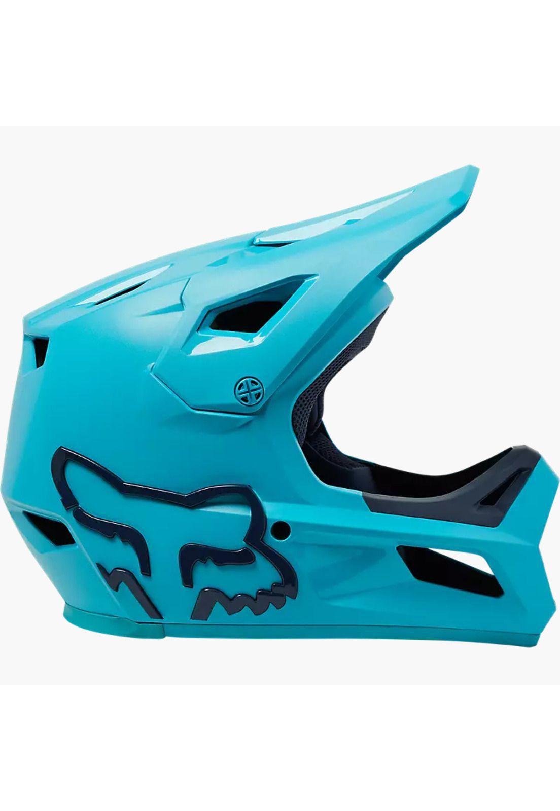 Casco Bicicleta Niño Rampage Celeste Fox-1