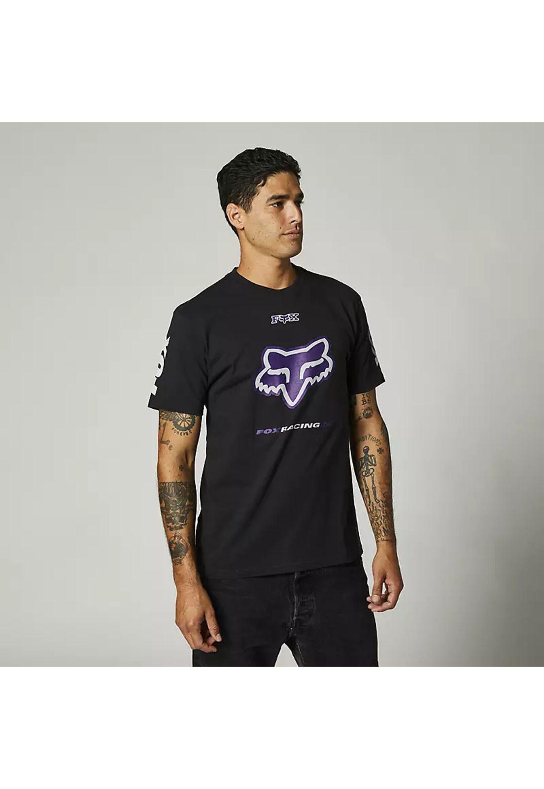 Polera Lifestyle Octaine SS Tee Negro Fox-0