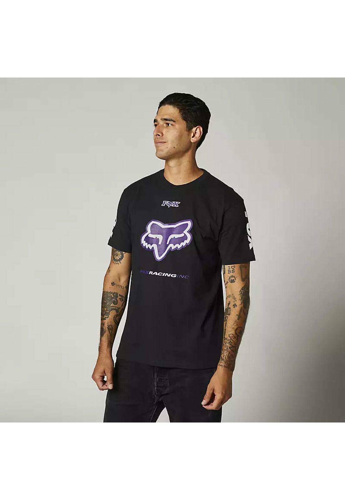 Polera Lifestyle Octaine SS Tee Negro Fox-2