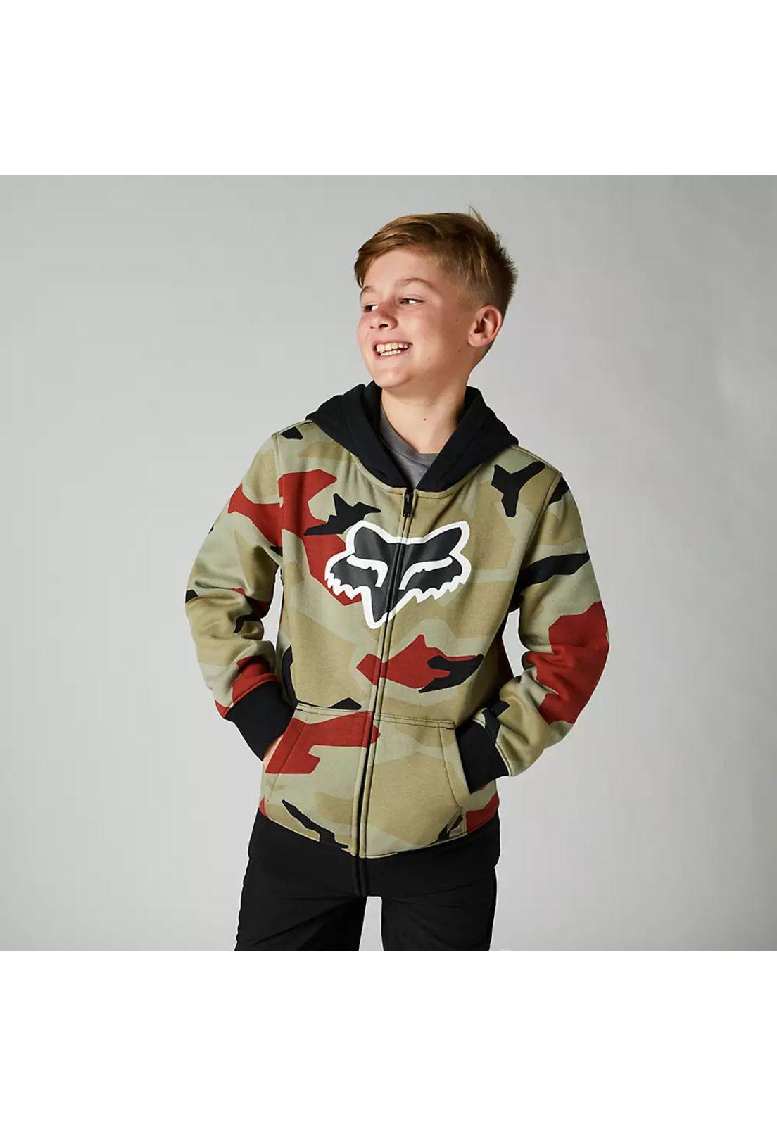 Poleron Lifestyle Niño BKNR Camo Verde Fox-0