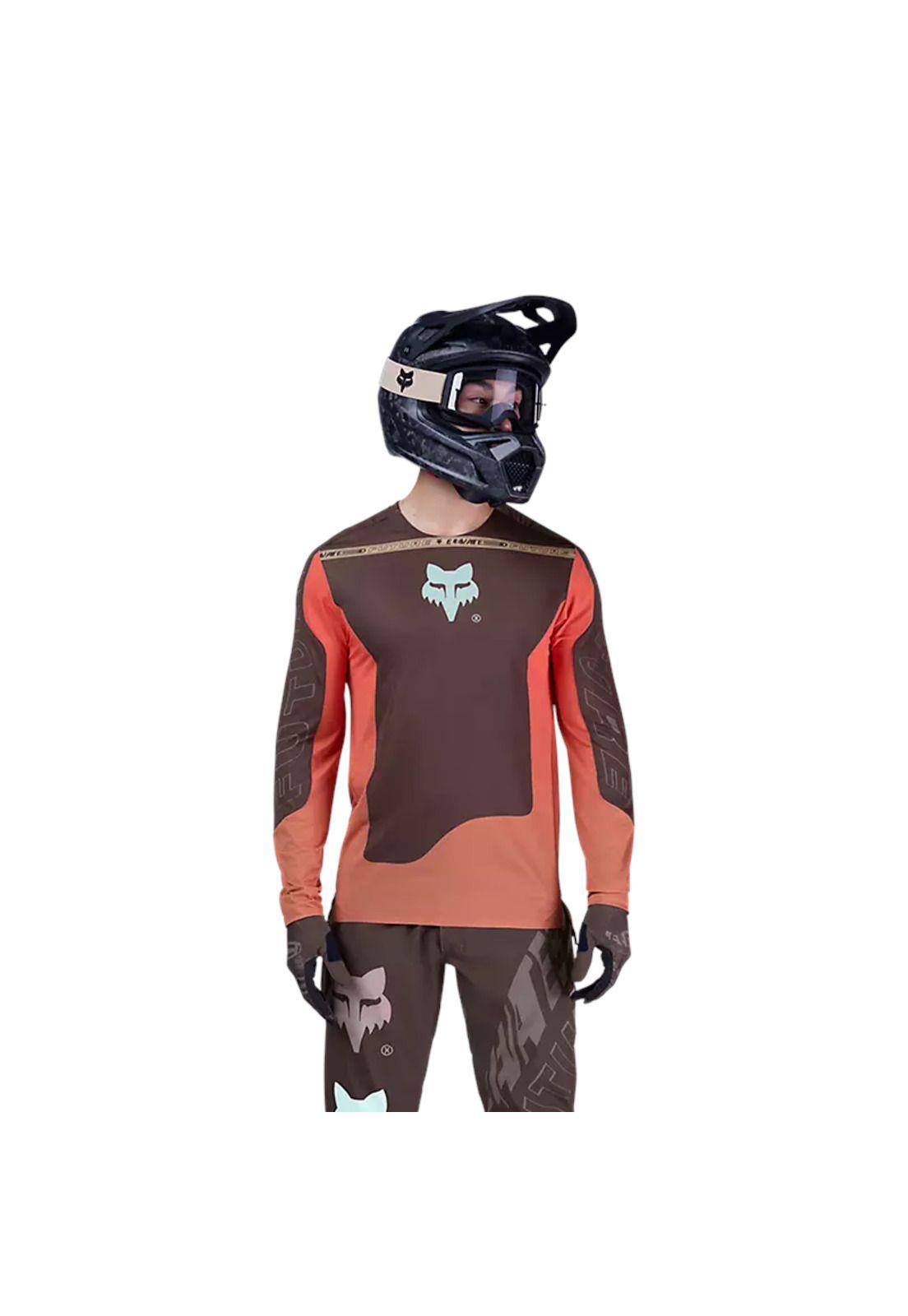 Polera Bicicleta Flexair Elevated Café Fox-2