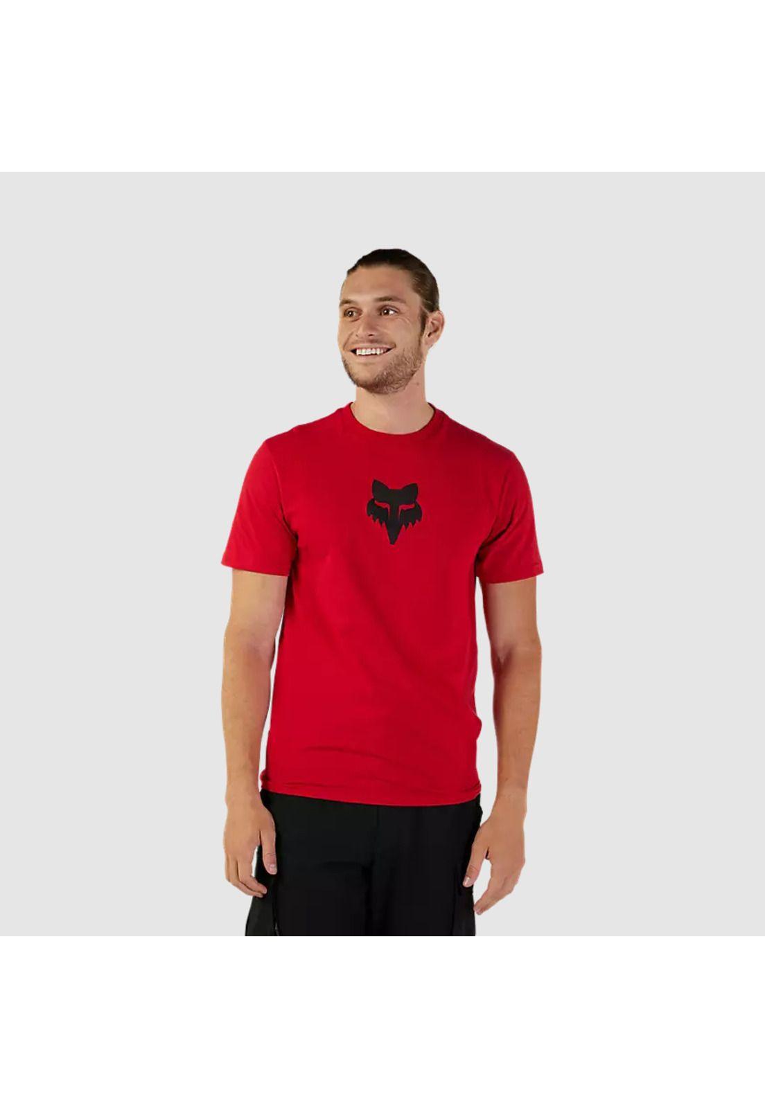 Polera Lifestyle Fox Head Premium Rojo Fox-0