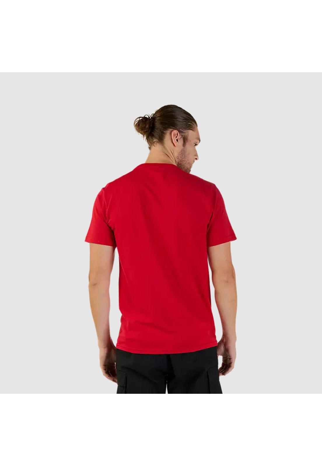 Polera Lifestyle Fox Head Premium Rojo Fox-1