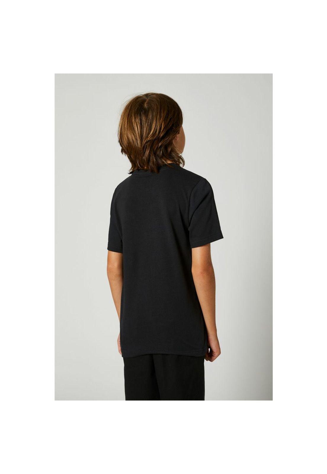 Polera Lifestyle Niño Revolver SS Tee Negro Fox-1