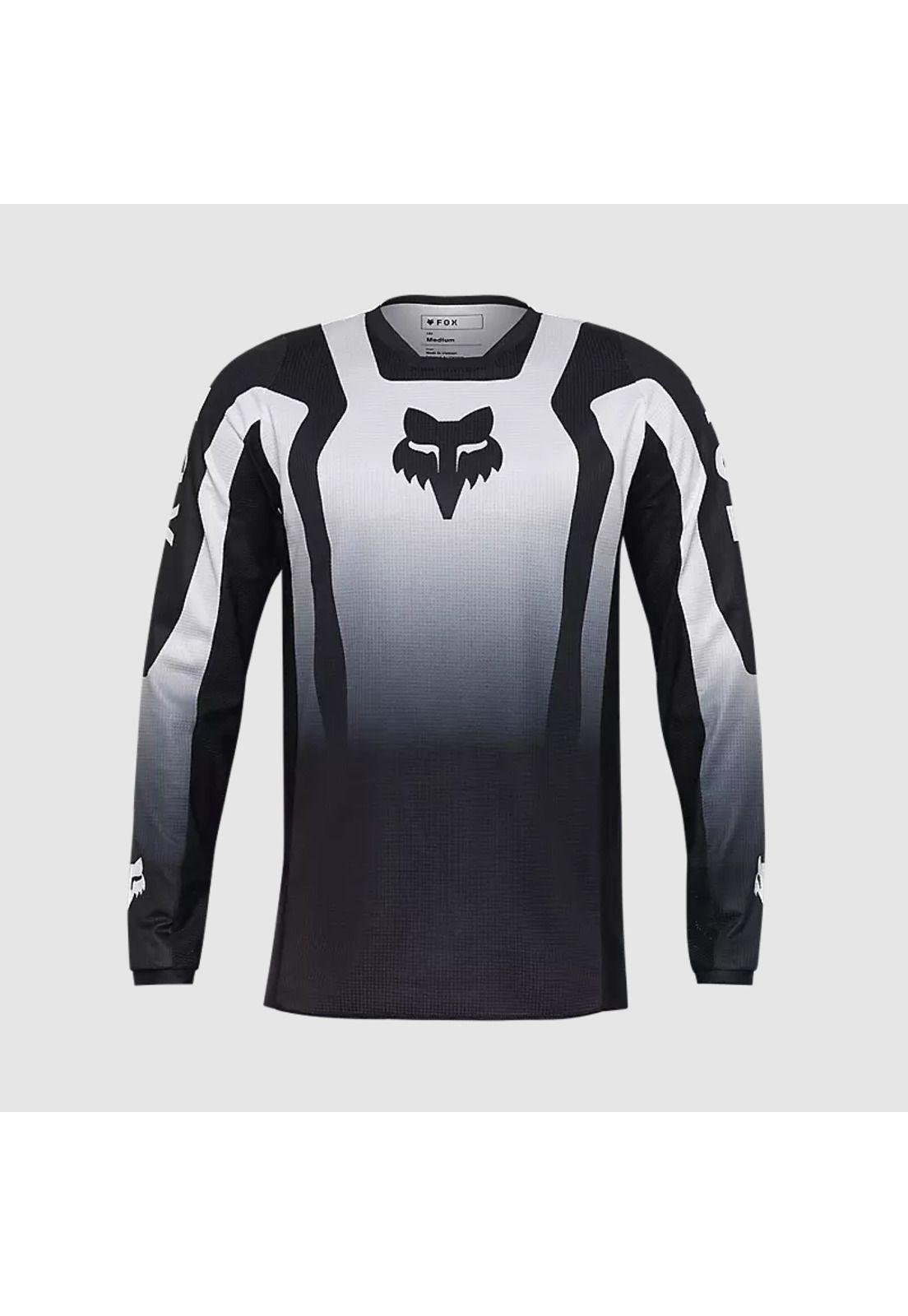 Polera Moto 180 Lean Negro/Blanco Fox-0
