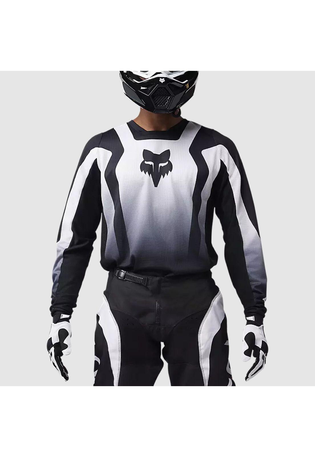 Polera Moto 180 Lean Negro/Blanco Fox-2