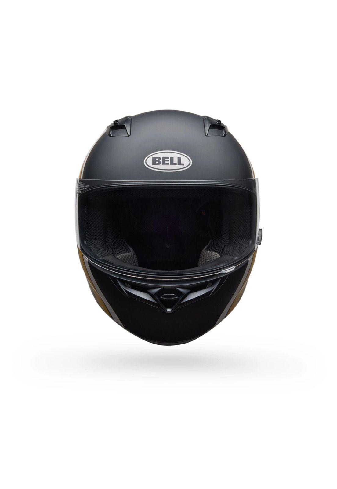 Casco Moto Calle Qualifier Chasm Negro Dorado Bell-3