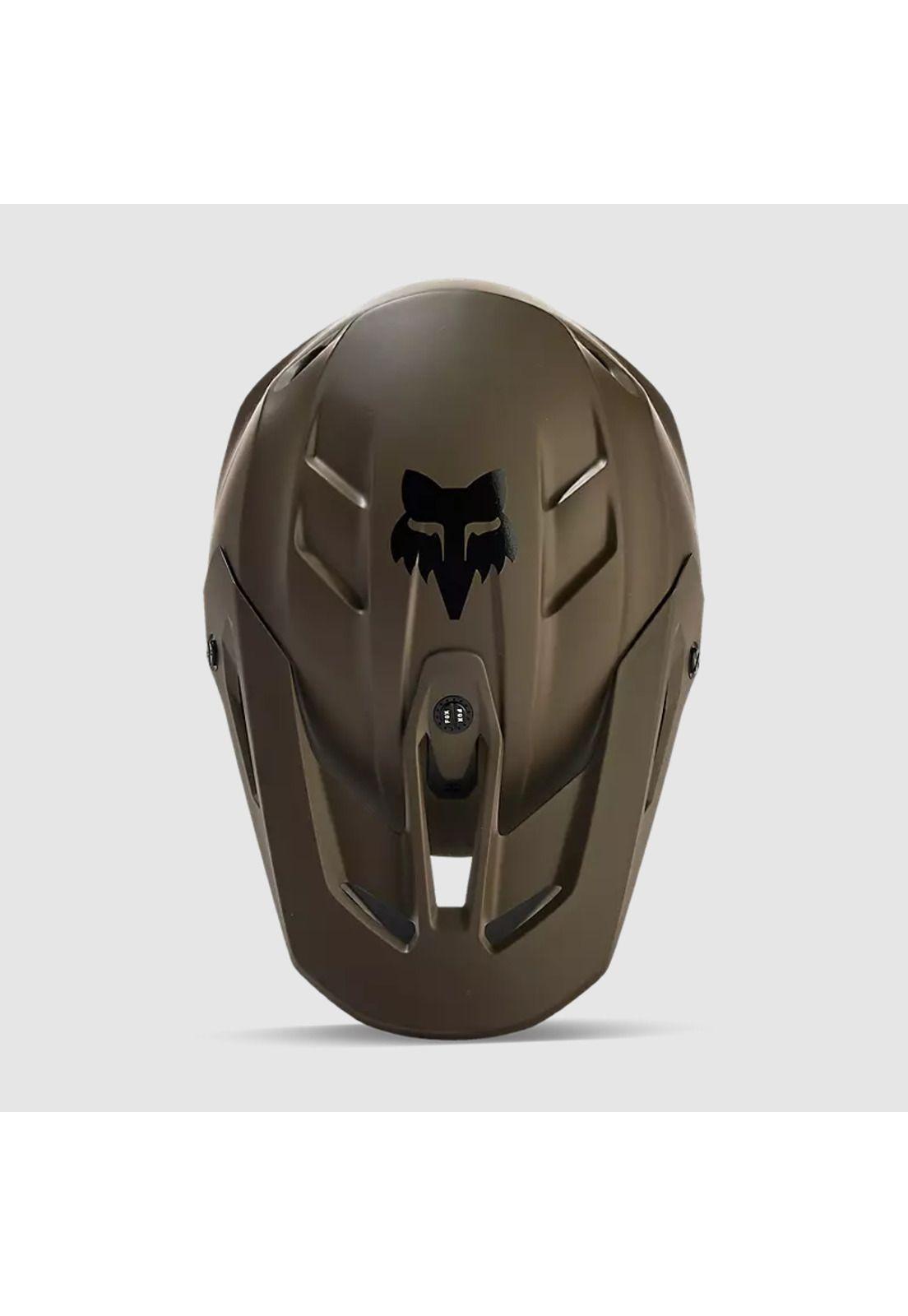 Casco Moto V3 Solid Cafe Matte Fox-3