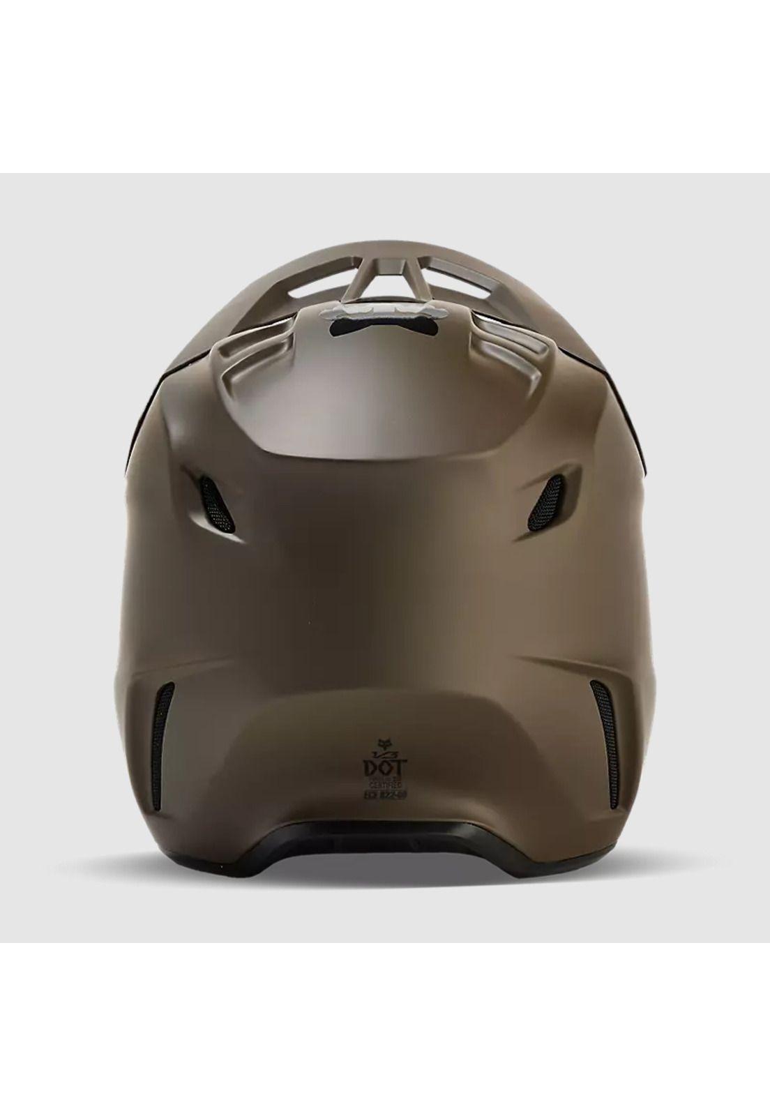 Casco Moto V3 Solid Cafe Matte Fox-4
