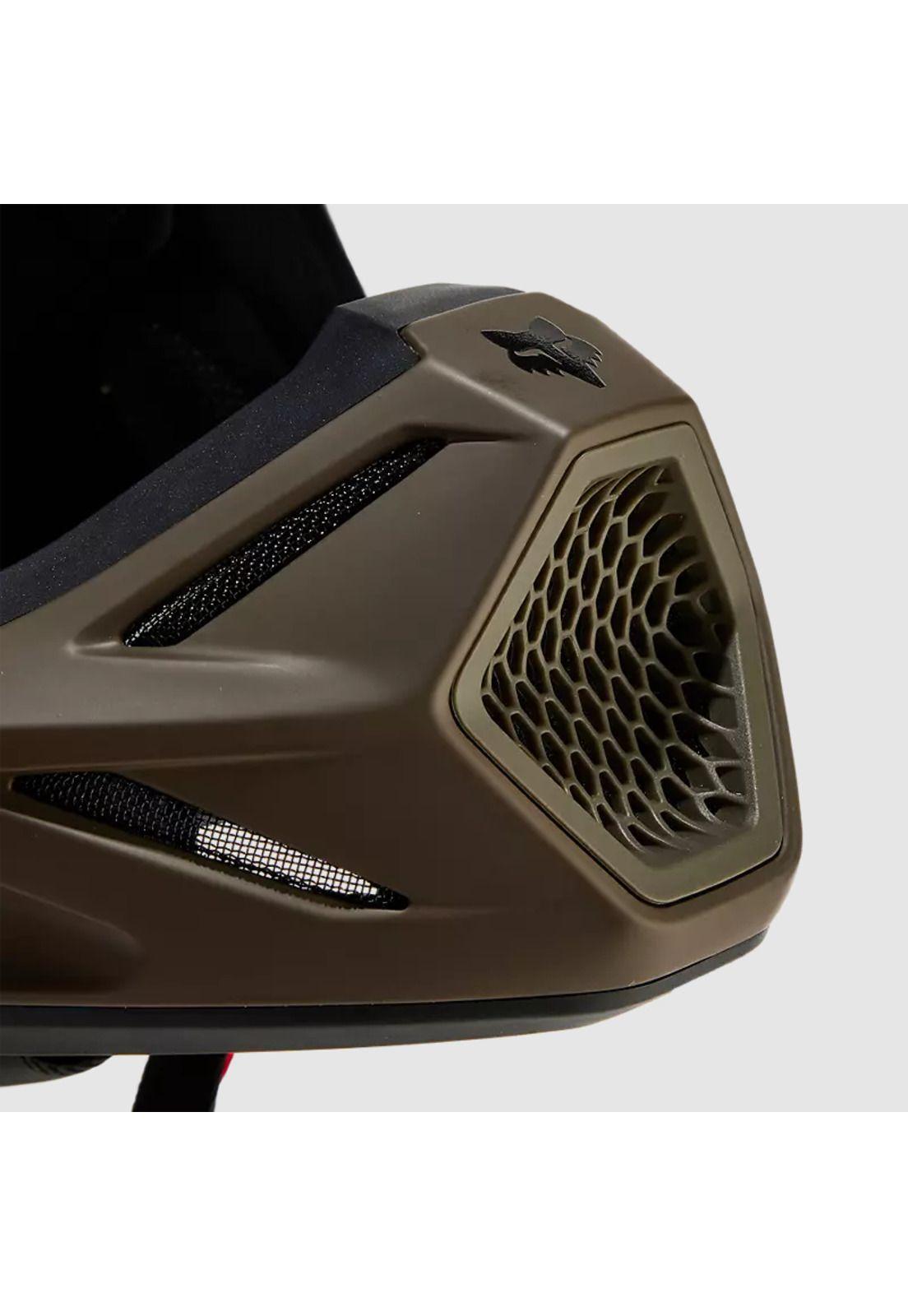Casco Moto V3 Solid Cafe Matte Fox-7
