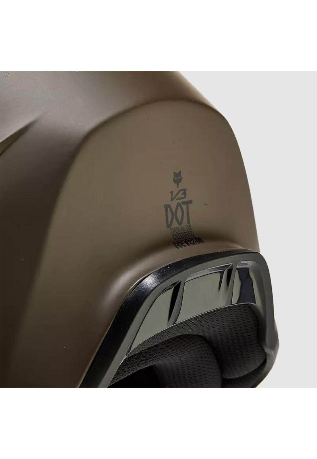 Casco Moto V3 Solid Cafe Matte Fox-8
