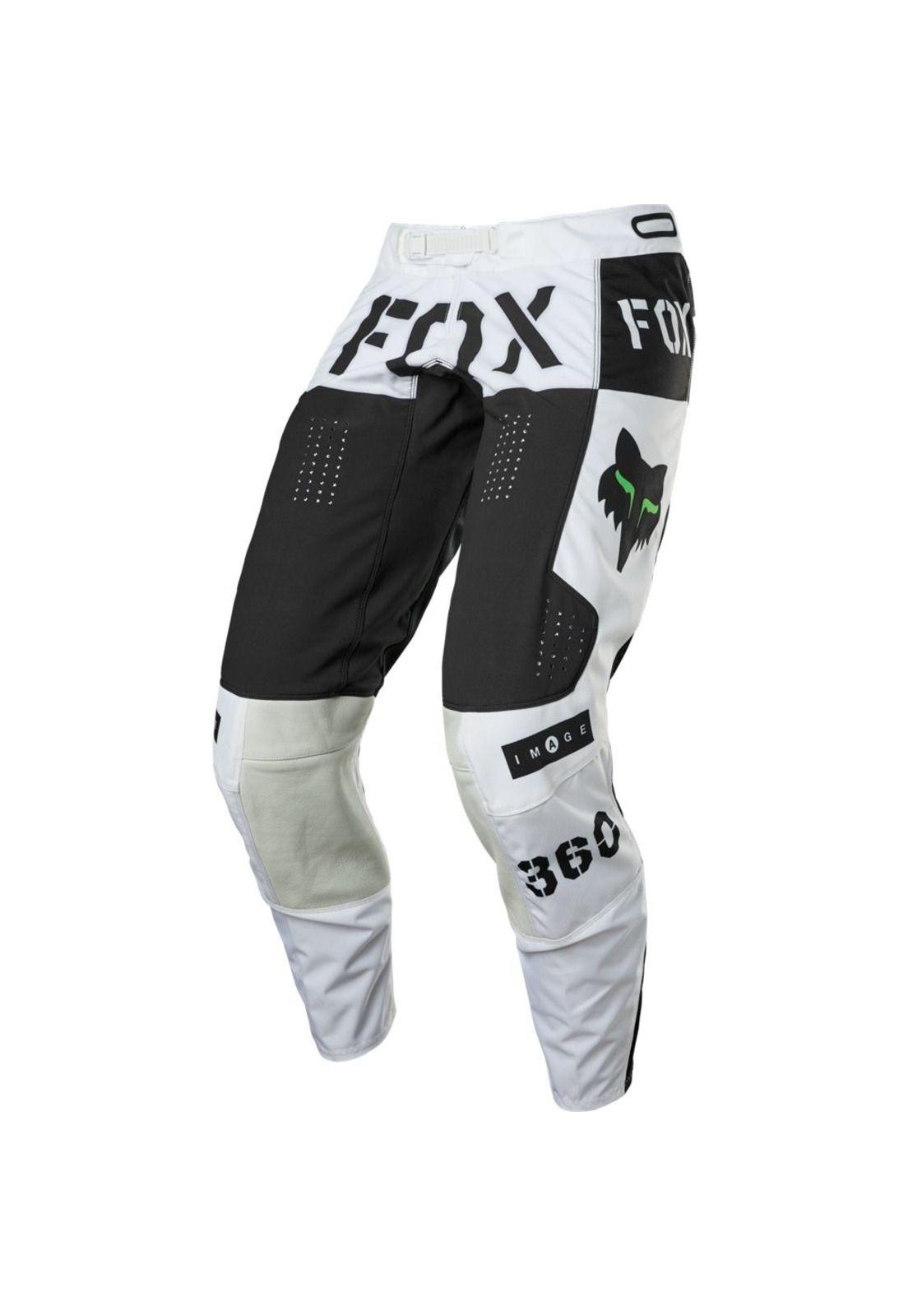 Pantalon Moto 360 Nobyl Blanco/Negro Fox-1