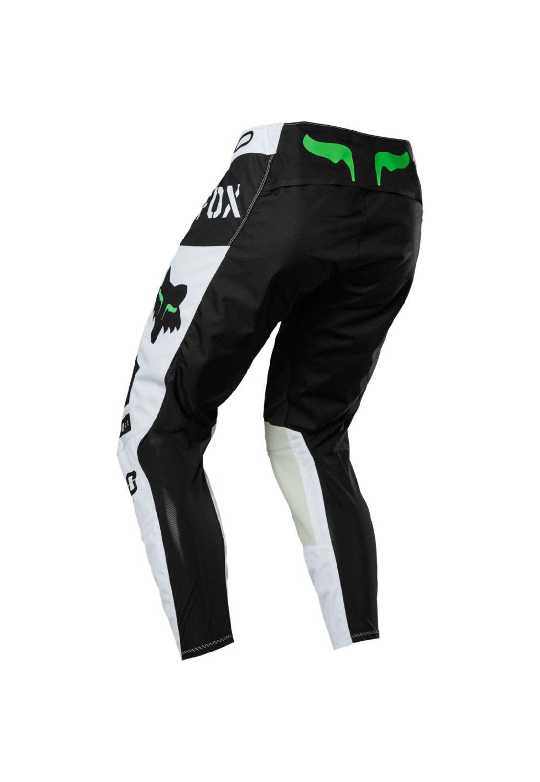 Pantalon Moto 360 Nobyl Blanco/Negro Fox-2