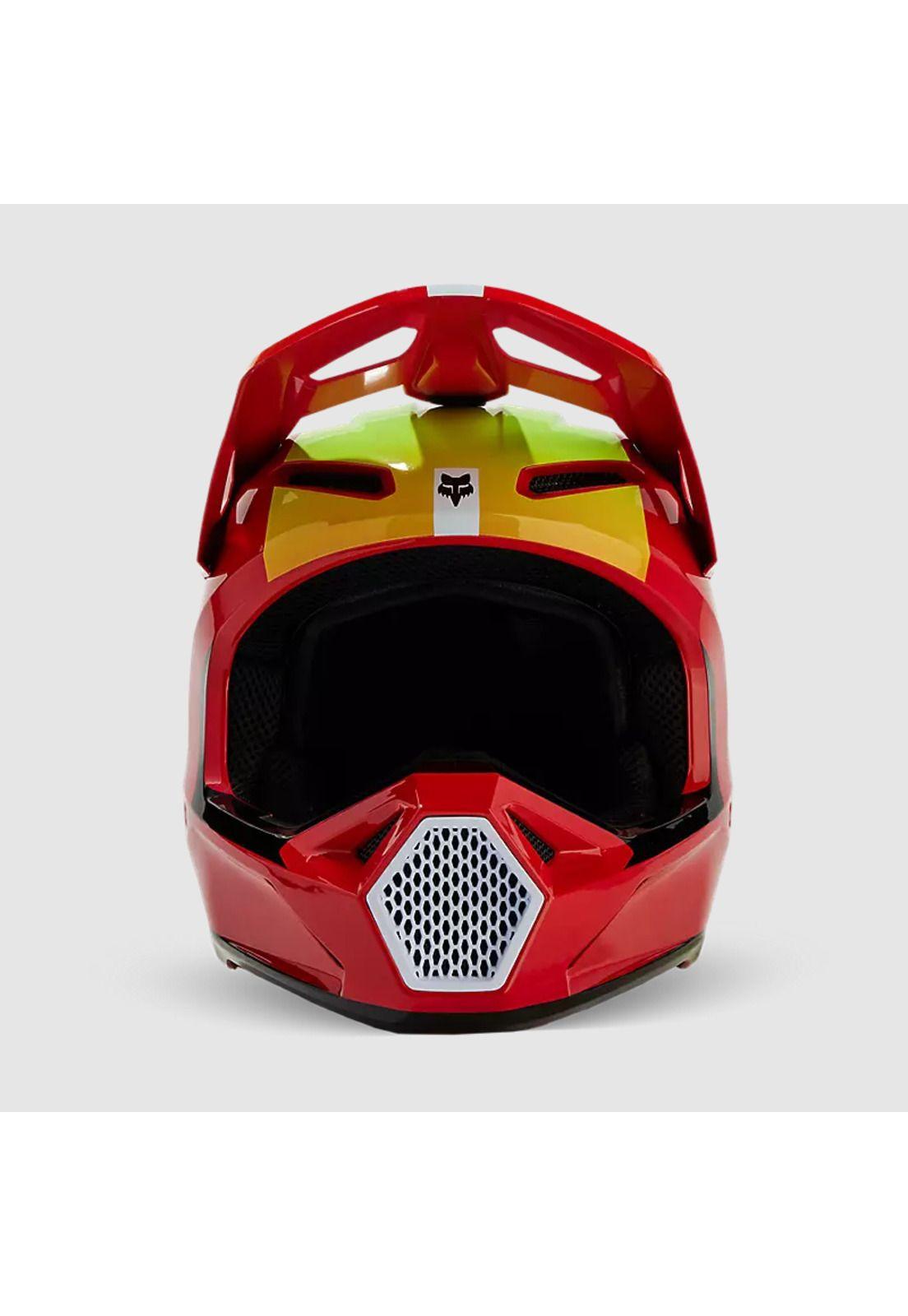 Casco Moto V1 Ballast Rojo Fox-2