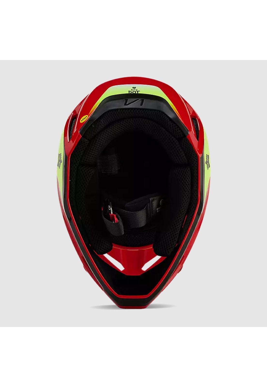 Casco Moto V1 Ballast Rojo Fox-5
