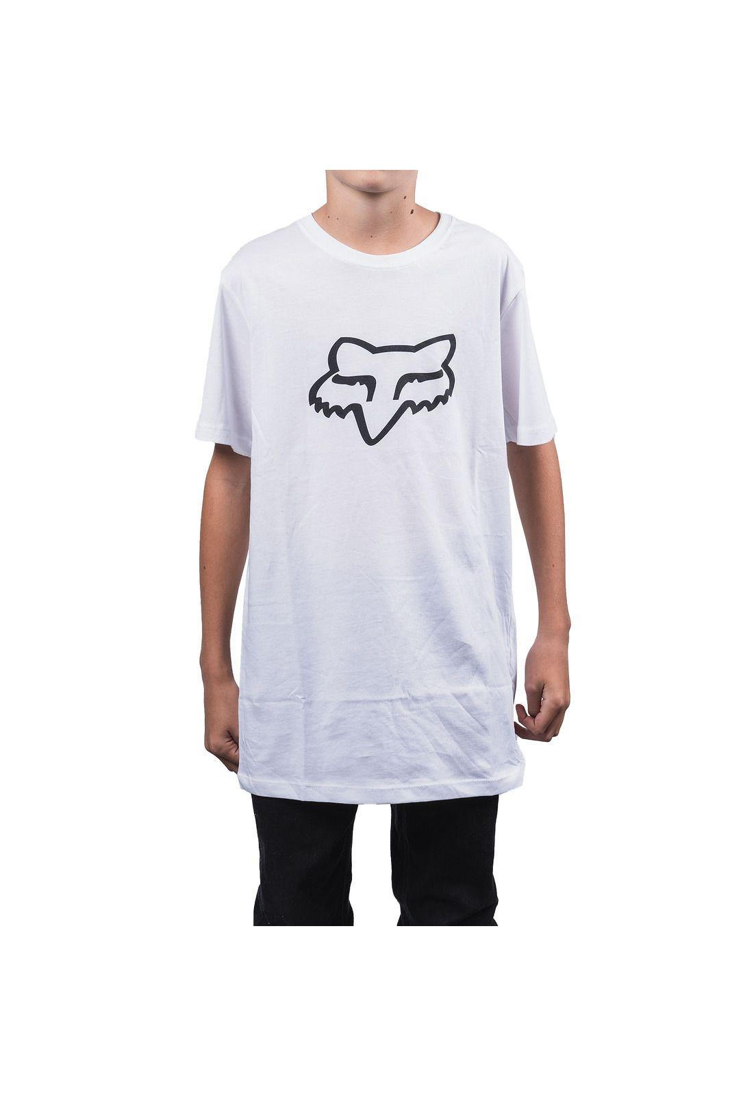 Polera Lifestyle Niño Legacy Head Blanco/Negro Fox-0