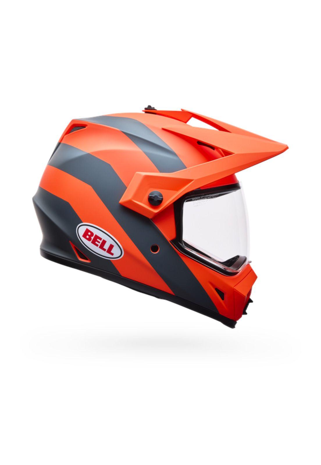 Casco Moto MX-9 ADV Naranjo Bell-1