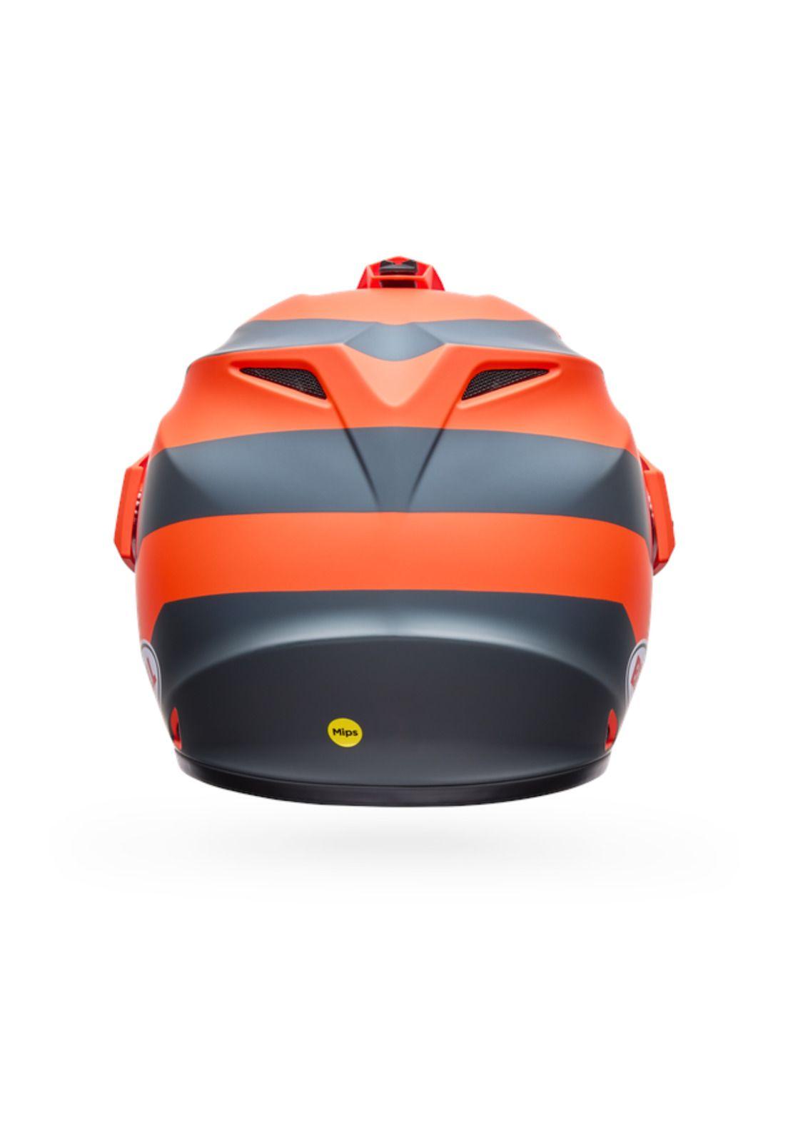 Casco Moto MX-9 ADV Naranjo Bell-3