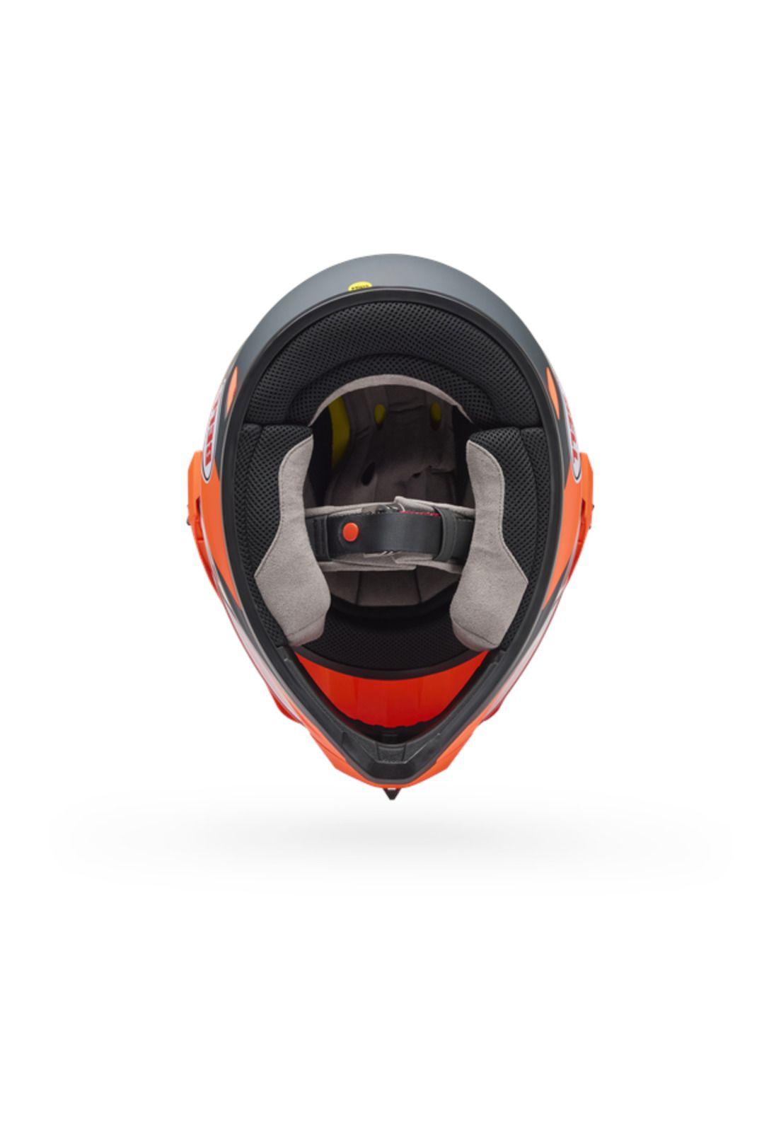 Casco Moto MX-9 ADV Naranjo Bell-4