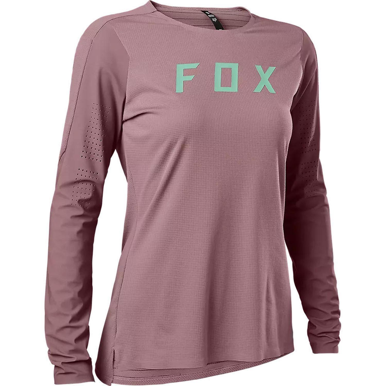 Polera Bicicleta Mujer Flexair Pro Manga Larga Morado Fox-0