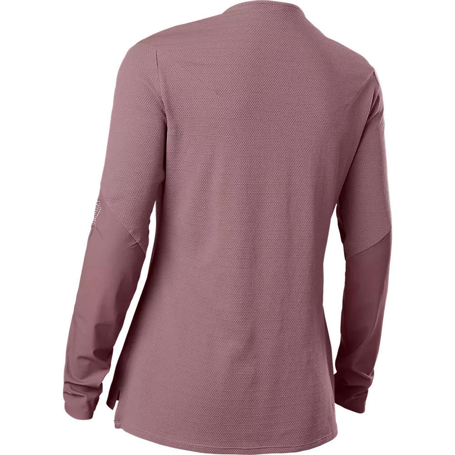 Polera Bicicleta Mujer Flexair Pro Manga Larga Morado Fox-2